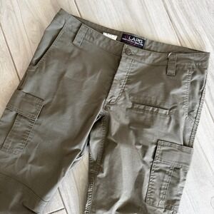 LAPG Tactical Pants Women Size 14 Olive Green Stretch Ops Cargo Ripstop